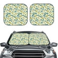 thumbnail image 6 of Lsque Lilies Flowers 2 PCS Windshield Sun Shade | CarFoldable Window Covers | Car Accessories Reflect UV for Universal Cars SUV Truck | Small, 6 of 7