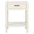 thumbnail image 2 of SAFAVIEH Filbert Solid Rustic 1 Drawer Accent Table, Distressed White, 2 of 7