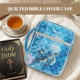 thumbnail image 3 of Yuyamidu Sea Turtle Bible Cover Case for Women Hibiscus Large Quilted Bible Carrying Case with Handles Bibles Study Supplies & Accessories Christian Gifts for Women, Blue, 3 of 8