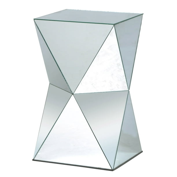 Style Craft Mirror Pedestal Table Silver Com Style Craft Mirror Pedestal Table, Crafted Mirror Pedestal Table