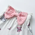 thumbnail image 5 of Newborn Baby Girl Clothes Animals Style Long Sleeve Ruffle Romper Pants Set 3PCS Fall Outfits Pink 9-12 Months, 5 of 6
