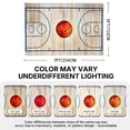 thumbnail image 2 of Basketball Area Rug 5x7ft, Machine Washable, Non-Slip Bottom, Foldable & Easy to Store, Easy-Care Sports Carpet for Living Room Bedroom Kids Room, 2 of 8
