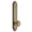 Gold, variant on Grandeur 836853 Arc Solid Brass Tall Plate Rose Left Handed Privacy Door Knob Set - Brass