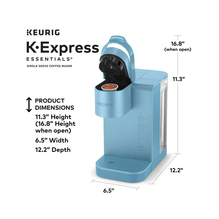 Keurig K-Express Essentials Sky Blue Single-Serve K-Cup Pod Coffee