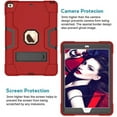 thumbnail image 2 of SOATUTO Case for New iPad 9th Generation iPad 8th Generation iPad 7th Generation Built-in Kickstand Dual Layer Shockproof Kids Friendly Case for Apple iPad 10.2 inch 2021/2020/2019 - Red+Black, 2 of 6