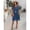 A1-Blue, variant on Summer Dresses for Women Chiffon Layered Sheath Dress Short Sleeve Crew Neck Cocktail Dress for Wedding Guest & Evening Party