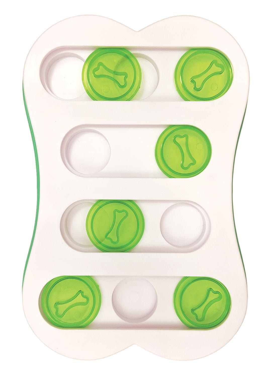 SPOT Ethical Pet Seek-A-Treat Shuffle Bone Interactive Dog Toy Puzzle