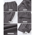 thumbnail image 6 of Zehisen Men's Winter Fleece Lined Hiking Pants With Zip Pockets Waterproof Quick-Dry Travel Fishing Work Outdoor Pants Iron Gray L, 6 of 8
