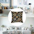 thumbnail image 5 of JRXY Gold and Blue Abstract Art Printed Pillowcase Set of 2 White, 5 of 7