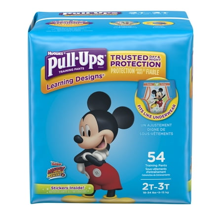 Pull-Ups Boys' Learning Designs Training Pants, Size 2T-3T, 54 Count