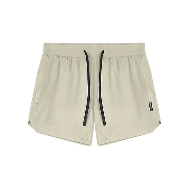 Pantalones cortos holgados con múltiples bolsillos y cordón de color sólido, cómodos y transpirables para ciclismo y carrera