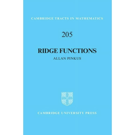 Cambridge Tracts in Mathematics Ridge Functions, Book 205, (Hardcover)