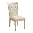 thumbnail image 7 of Traditional Style Silver Finish 7pc Set Table Draw Leaf 2 Arm Chairs 4 Side Chairs Modern Dining Room Furniture, 7 of 7
