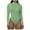 Green, variant on jsaierl Women's Crew Neck Long Sleeve Bodysuit Tops Sexy Body Suits Slim One Piece Quarter Zip Shapewear Jumpsuit