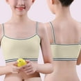 thumbnail image 6 of RUTAYY Children Girl's Brassiere Crop Top Seamless Sports Bra Training Camisole Style Lightweight Seamless Cute Elegant Underwear, Yellow, 6 of 6