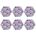 thumbnail image 2 of Disketp Bees And Daisies Striped Funny Coasters,6 Pcs Leather Coasters With Holder, Perfect Housewarming Hostess Gifts,Protect Furniture From Water Marks Scratch And Damage, 2 of 9