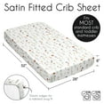 thumbnail image 6 of Sweet Jojo Designs Watercolor Floral Garden Sage Green Girl Satin Fitted Crib Sheet, 6 of 6