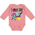 thumbnail image 3 of Inktastic I Love my Dad- 80s retro style Boys or Girls Long Sleeve Baby Bodysuit, 3 of 5