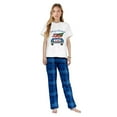 thumbnail image 4 of Ihaphap Family Christmas Matching Pajamas Gnomies Merry Christmas Yall White Short Top and Blue Plaids Family Matching Pajamas Set, L-Women, 4 of 6