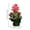 F, variant on Yardvibe Mini Christmas Tree Decor, 8.8"x4.4" Artificial Mini Xmas Pine Christmas Tree with Linen Base Bow & Ball for Xmas Holiday Decorations, Indoor Home Kitchen Dining Table Decors (H)