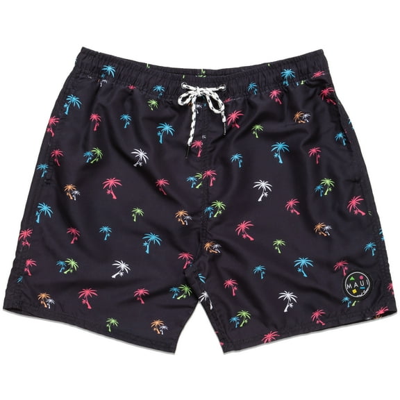 Maui and Sons Surf Co Men's Poolside Swim Trunks, 7" Inseam, Sizes S-2XL