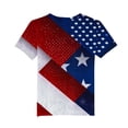 thumbnail image 4 of NAISIBABY Boys Short Sleeve T-Shirt, Crewneck Summer Trendy 4th of July Kids Independence Day Tee Multicolor Size 6, 4 of 5