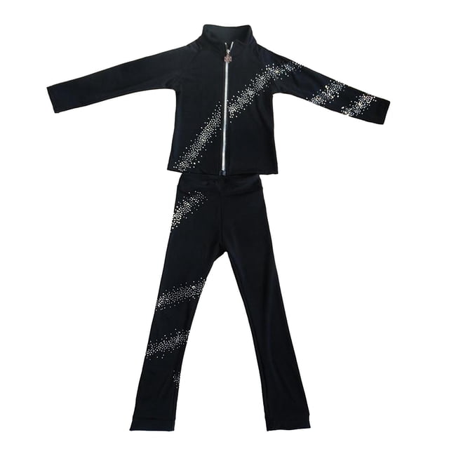 Traje de patinaje artístico sobre para niñas, mujeres, pantalones de 100 Sunnimix Traje de patinaje sobre hielo