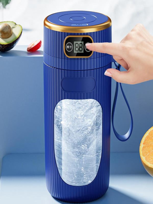 JMKQLZ New Juicer Machine with Digital Display for Fruit and Vegetable, Multifunctional Portable Small Juicer for Home Office and School