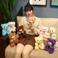 thumbnail image 4 of Oso de peluche de 9 colores, regalo de cumpleaños, almohada de boda, Animal relleno, muñeco de oso marrón, regalo de cumpleaños cómodo para el hogar, 4 of 5
