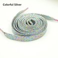 thumbnail image 1 of Lacets Plats en Polyester Tissé pour Espadrilles 1 cm de Large Blanc 100 cm AW1505, 1 of 10