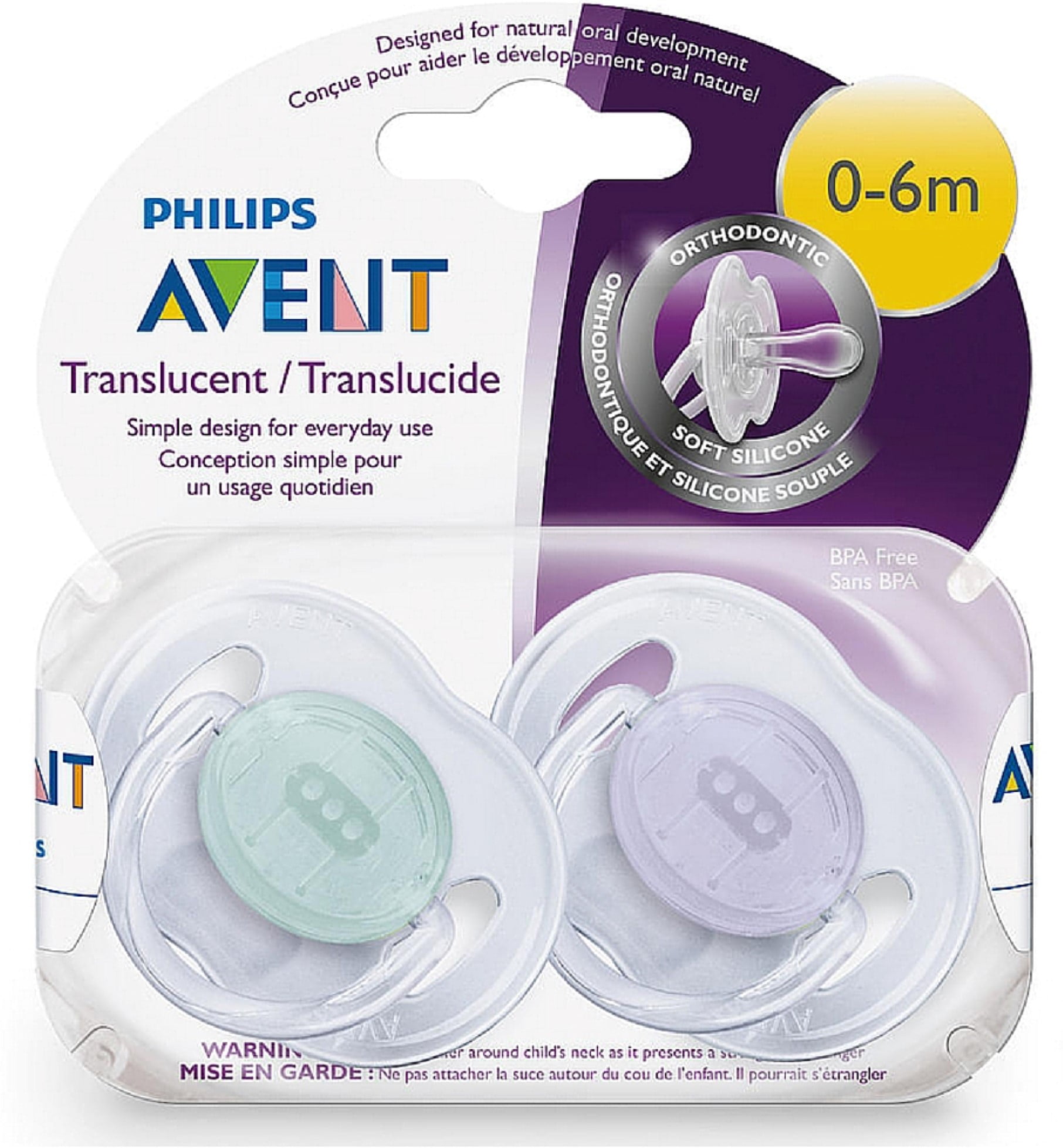 philips avent pacifier sizes