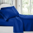 thumbnail image 1 of Ruthy's Textile Bed Sheet Set - Hotel Luxury Brushed Microfiber 1800 Bedding - Wrinkle, Fade, Stain Resistant - Hypoallergenic, Soft - Deep Pockets Sheets & Pillow Case Set - 4 Piece (Blue, Twin XL), 1 of 1