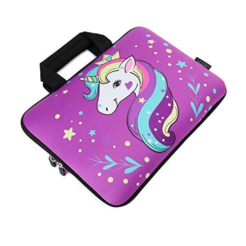 Manga portátil GHJTFC 12 pulgadas Bolsa de transporte Neopreno Unicornio