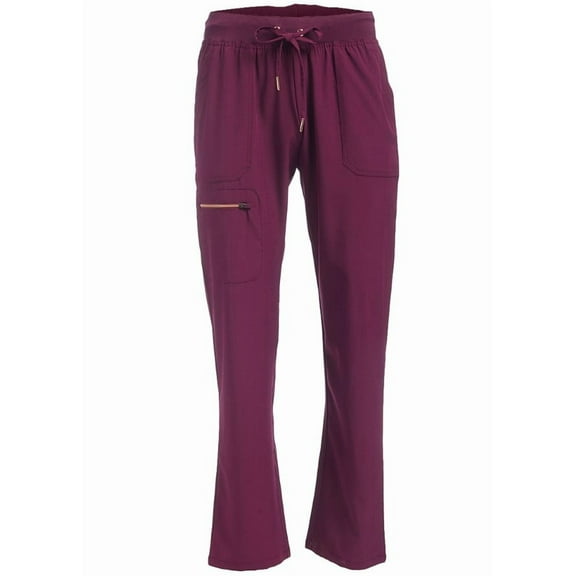 Scrubletics 4Flex Berry Cargo Pocket Flare Scrub Pants