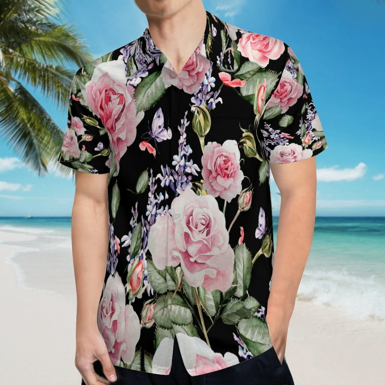 High Quality Hawaiian Shirts for Men Short Sleeve Aloha Beach