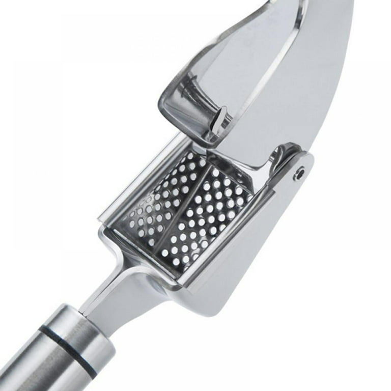 Garlic Press Stainless Steel-No Need to Peel, Easy Squeeze & Clean,  Dishwasher Safe Garlic Mincer