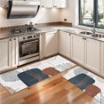 thumbnail image 3 of Kitchen Rugs Sets Of 2,Blue Boho Abstract and Plant Pattern Anti Fatigue Kitchen Mat Rugs Non Slip Washable,Decorative Kitchen Floor Mats for Kitchen,Sink,Laundry,17"X47", 3 of 5