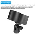 thumbnail image 4 of Microphone Holder O.D 32mm - 60mm Plastic Interface Mic Holder Clip with 1/4 Metal Adapter Black 1 Pcs, 4 of 5