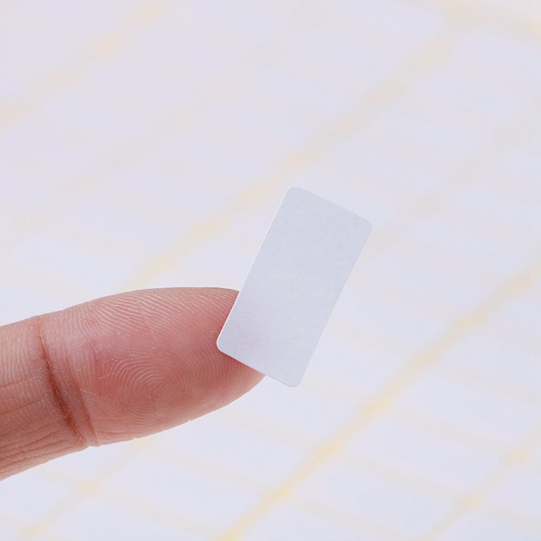 840 Blank White Self-Adhesive Labels - 13mm X 38mm Size, Perfect For Price Tags, Name Badges & Organizing