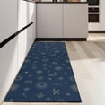 thumbnail image 4 of Dark Blue Star Moon Sun Pattern Kitchen Rug Mat,Kitchen Runner Rugs Non Skid Washable,Decorative Kitchen Floor Mats for Kitchen,Sink,Laundry,17"X47", 4 of 5