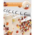 thumbnail image 5 of Fall Shower Curtain Harvest Pumpkin Truck Bathroom Curtains with Hooks, Waterproof Fabric Gradient Happy Fall Maple Leaves Thanksgiving Bath Shower Curtains Set for Bathroom Bathtubs 72x84 Inch, 5 of 7