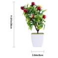 thumbnail image 2 of HONMEET Simulation Cherry Bonsai Plant Green Flowerpot for Home and Office Use, 2 of 7
