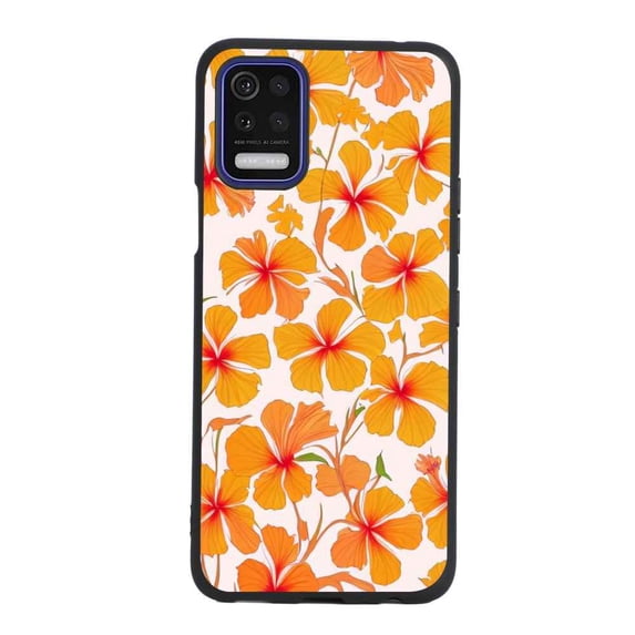 Hibiscus-206 Phone Case, Degined for LG K53 Case Men Women, Flexible Silicone Shockproof Case for LG K53