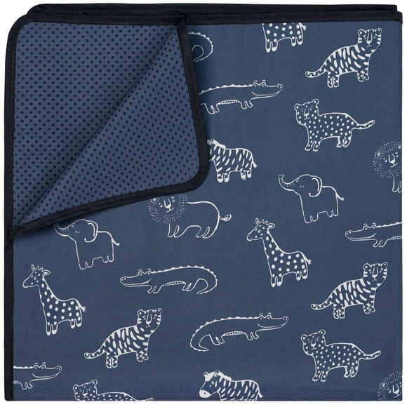 Alfombrilla para bebés Blissful Diary, impermeable, con animales de safari