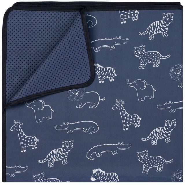 Alfombrilla para bebés Blissful Diary, impermeable, con animales de safari