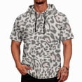 thumbnail image 3 of HAJWOH Men Leopard Printed Hooded Tank Top Muscle Short Sleeve Fishing Quick Dry Hoodies Summer Beach Soft Gym Shirts, 3 of 6