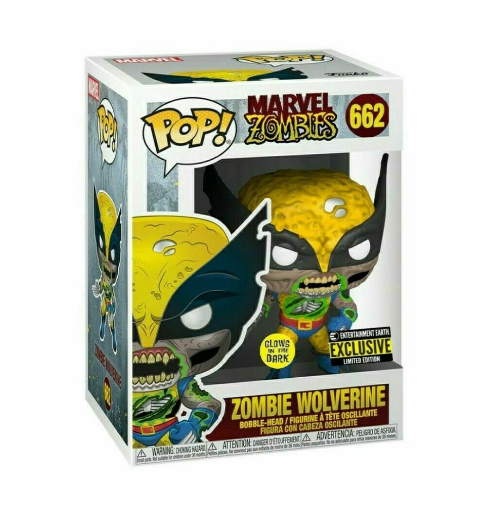 Marvel Zombies Wolverine Glow-in-the-Dark Pop! Vinyl Figure - Walmart.com - Walmart.com