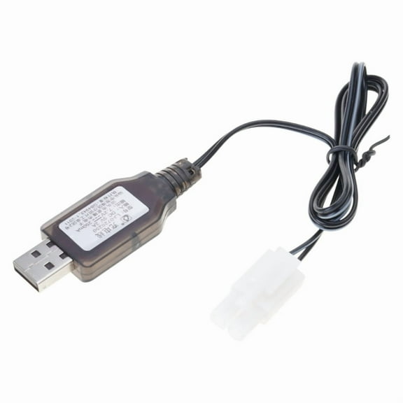 L6.2-2P USB Power Charging Cable USB Charger Cable for 7.2V Ni MH Ni CD Battery RC Car with IC Protection Circuit