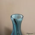 thumbnail image 5 of Uniquewise 16-Inch Multitone Glass Table Vase in Blue Hue - Minimalist, Decorative Boho Vase with Rustic Farmhouse Style, Home Decor - Living Room, Bedroom Table, Kitchen Shelf, or Office Desk Decor, 5 of 8