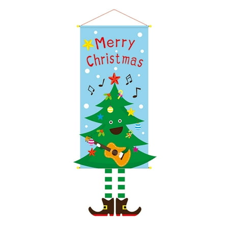 

Pianpianzi Christmas Paper Decorations for Home Mini Ball String Lights Christmas Wreath Christmas Snowman Garland Deer Christmas Tree Decoration Fabric Hanging Flag Pendant
